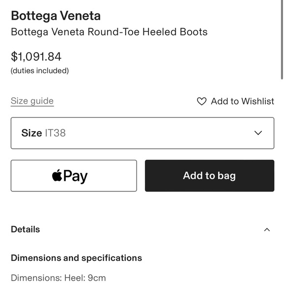Bottega Veneta Knee High Black Leather Boots - Picture 3 of 3